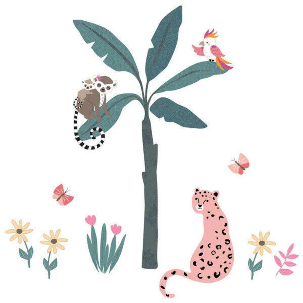 Lambs & Ivy Enchanted Safari Collection Wall Decals Kids Room Baby Nursery Decor